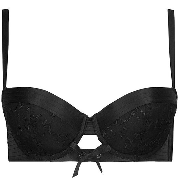 NWT Simone Perele 1948 Collection Limited Edition Padded Demi Bra Black Size 36C - Picture 4 of 15
